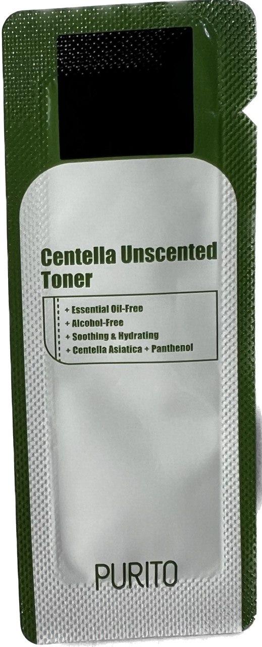 (пробник) Заспокійливий тонер з центелою азіатською PURITO CENTELLA UNSCENTED TONER