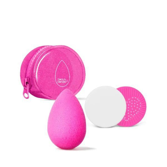 Набір 4в1 (спонж, мило, килимок, сумочка) Beautyblender Besties Glitter Starter Set