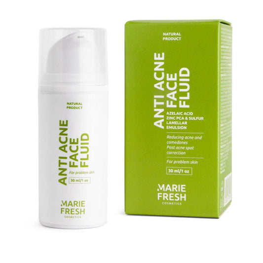 (До 22.10.25) КРЕМ-ФЛЮЇД для обличчя АНТИАКНЕ ANTI ACNE CLARIFYING FACE FLUID | Marie Fresh, 30 мл