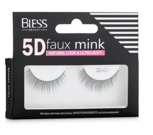 Накладні багаторазові вії від TM Bless Beauty 5D № 01