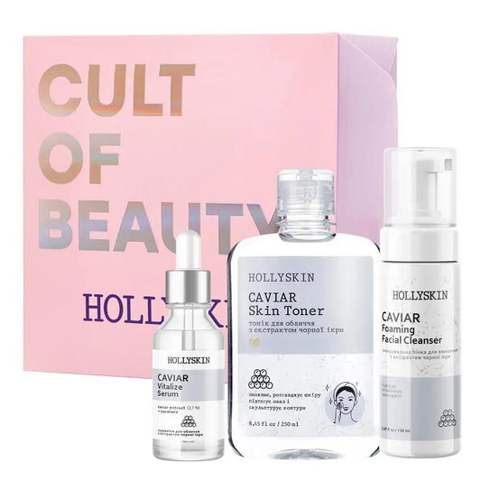 Подарунковий набір Hollyskin Black Caviar Vitalize Basic Care