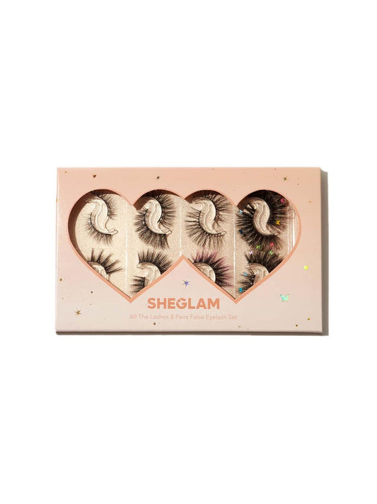 Набір накладних вій ALL THE LASHES 8 PAIRS FALSE EYELASH SET | Sheglam
