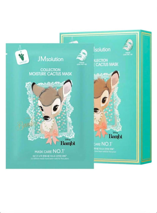 Тканинна маска для обличчя з екстрактом кактуса JMSolution Disney Collection Moisture Cactus