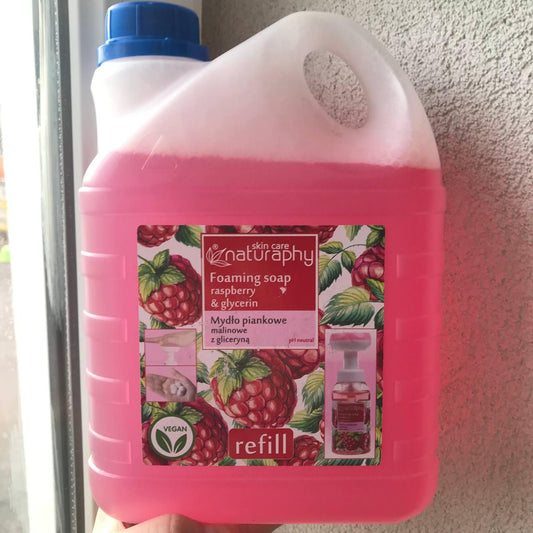 NATURAPHY FOAM  МАЛИНА - МИЛЬНА ПІНА ДЛЯ ДОЗАТОРІВ (МИЛО) 2Л