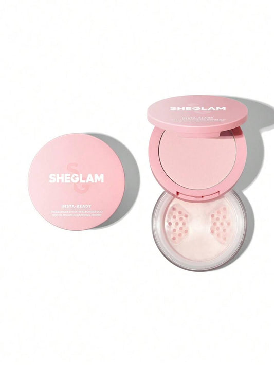 Подвійна матуюча пудра для обличчя 2 в 1 Sheglam Insta-Ready Face & Under Eye Setting Powder Duo - Bubblegum,