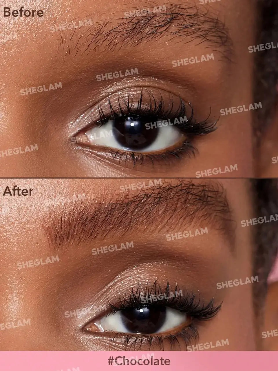Помадка для брів з щіточкою SHEGLAM Brow-Fection Кутова щіточка та Dip-Chocolate (ШОКОЛАДНИЙ)