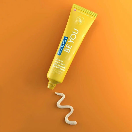 Відбілююча зубна паста Curaprox Be You Yellow зі смаком грейпфрута та бергамота (60 мл.)