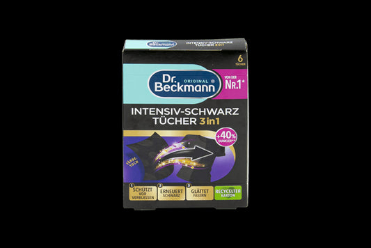 Серветки для відновлення кольору чорних тканин Dr.Beckmann Intensiv-Schwarz Tucher, 6 шт