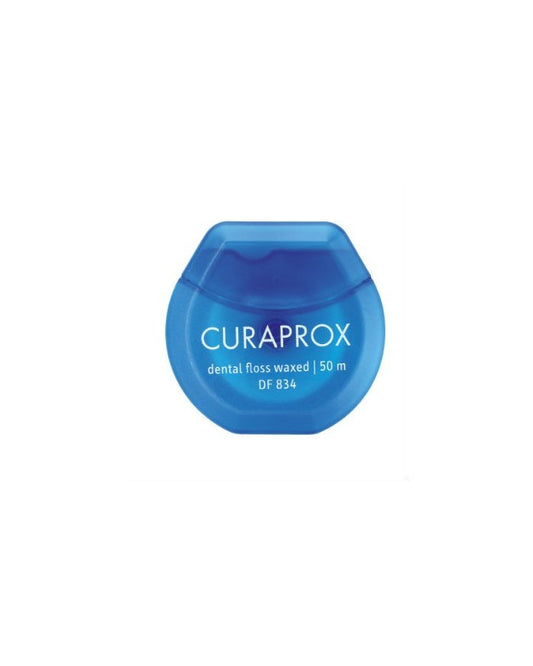 Нитка міжзубна вощена з ароматом м`яти, Curaprox 50 м