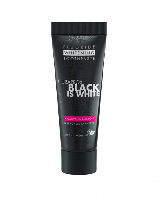 Відбілююча зубна паста з активованим вугіллям Curaprox Black Is White 10 мл