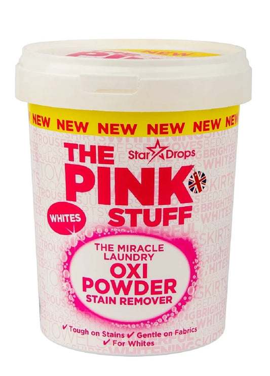 Плямовивідник для білих речей Oxi Powder Stain Remover Whites 1 кг The Pink Stuff