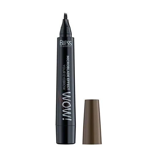 Маркер для брів Bless Beauty Wow Tattoo Brow Pen з ефектом мікроблейдингу, 02, 2 г