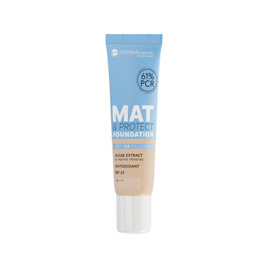 Тональний крем матовий Mat & Protect Foundation SPF 25 HypoAllergenic Bell 02 - Ivory (слонова кістка)