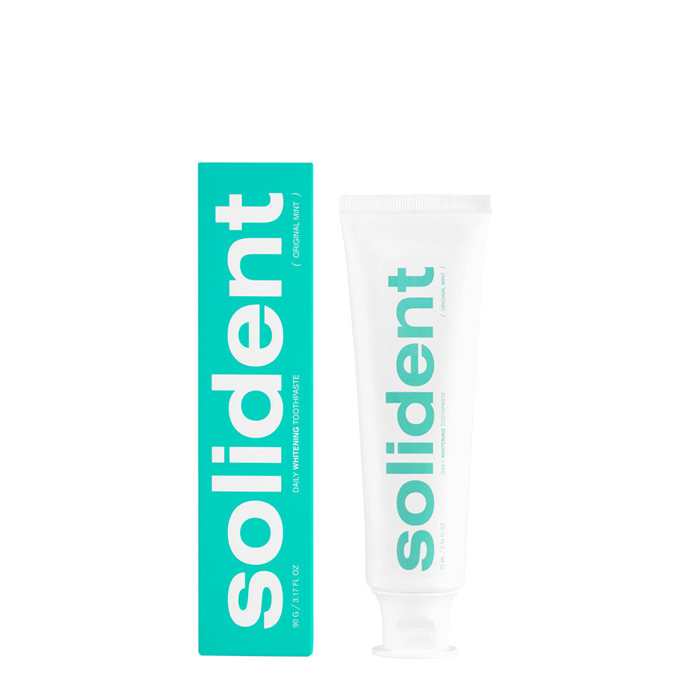 Щоденна відбілювальна зубна паста Solident Original mint / м'ята, 90 g