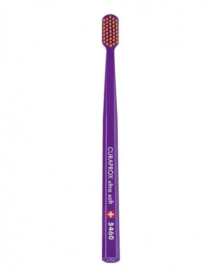 Зубна щітка Curaprox CS 5460 Ultra Soft, d 0,10 мм фіолетова з оранжевими щетинками