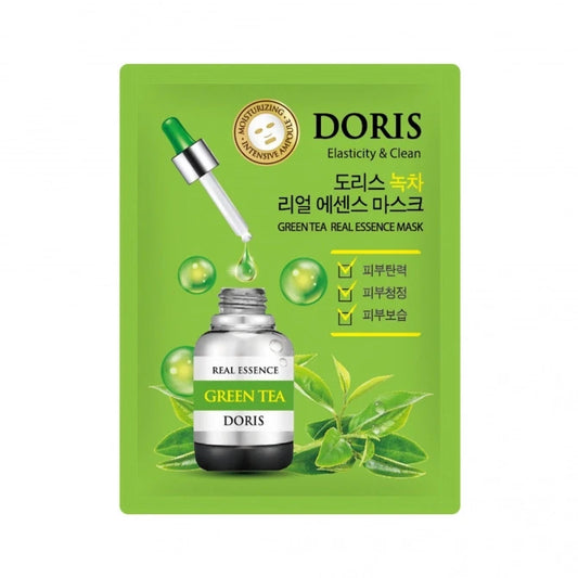 Тканинна маска із зеленим чаєм DORIS Green Tea Real Essence Mask