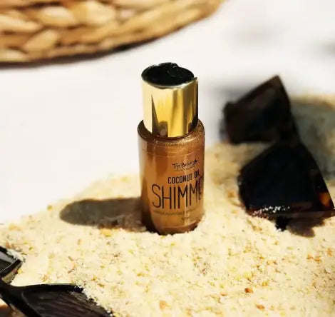 Кокосове масло для засмаги з шиммером Top Beauty Coconut Oil Shimmer Gold 50 мл