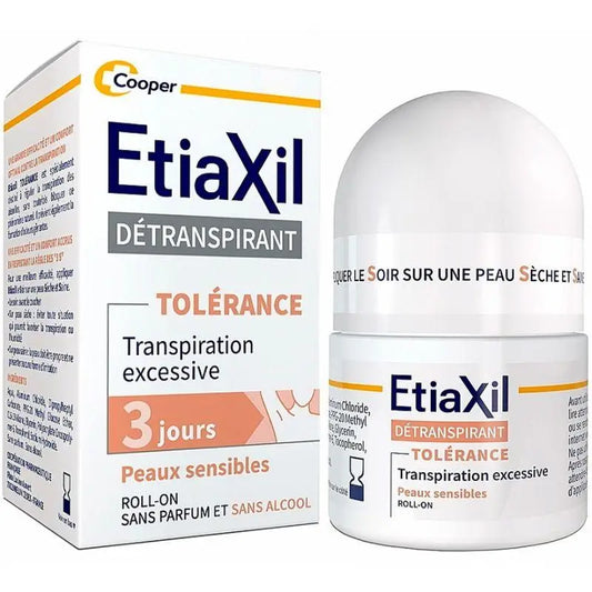 Антиперспірант тривалої дії без спирту Etiaxil Tolerance для чутливої шкіри пахв, кульковий, 15 мл