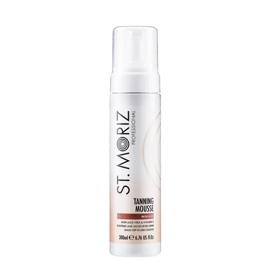 Автозасмага-мус з алое вера й вітаміном Е St. Moriz Tanning Mousse Medium With Aloe Vera & Vitamin E, 200 мл
