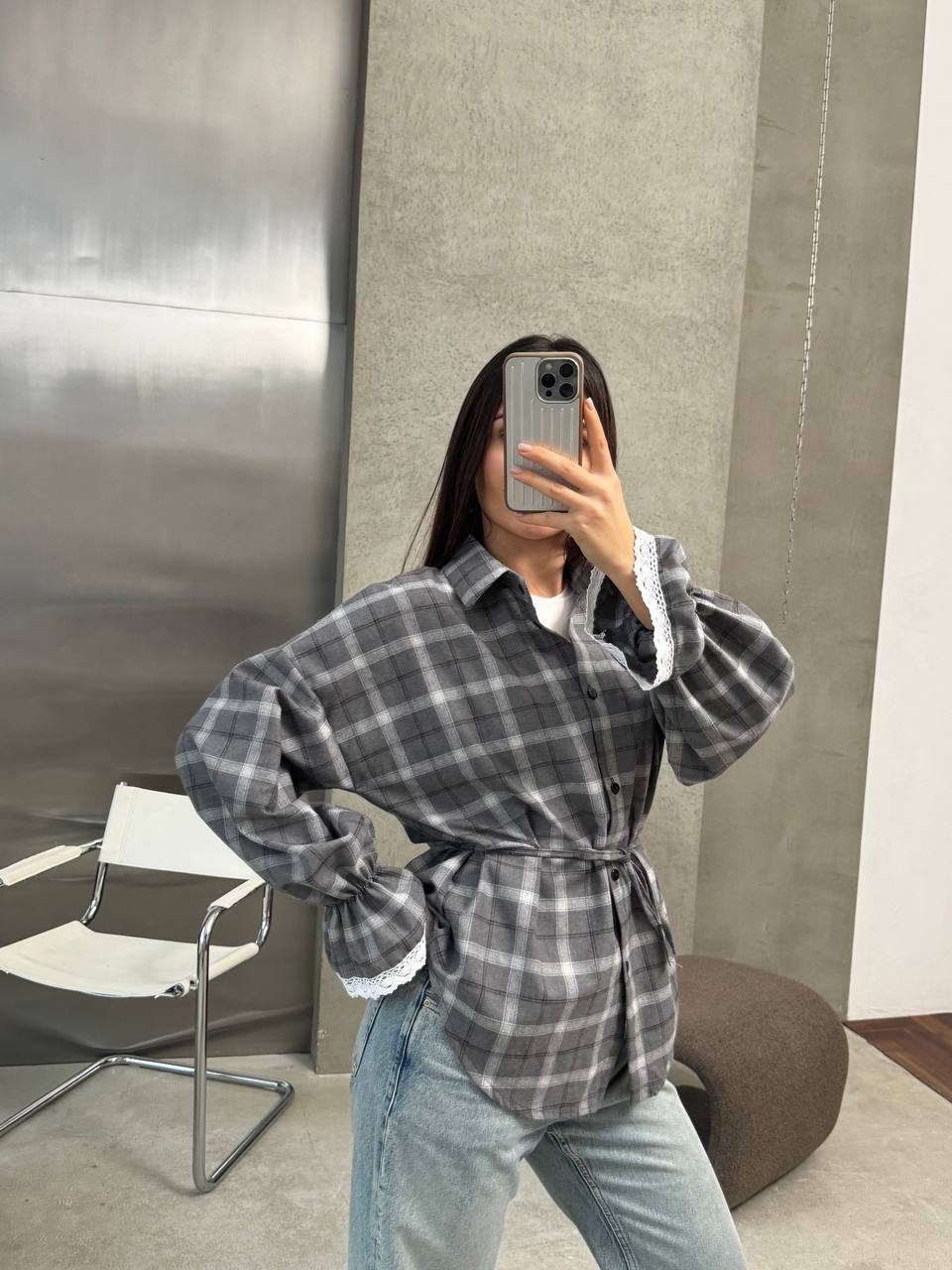 Сорочка з мереживом