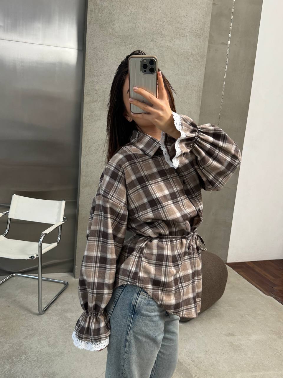 Сорочка з мереживом