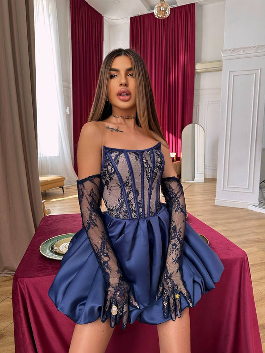 Комплект корсет, юбка та рукавички