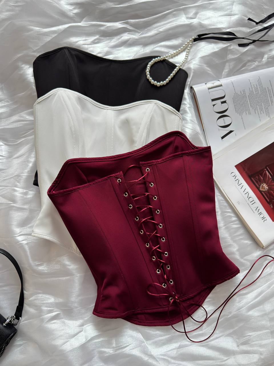 Корсет з подвійної тканини