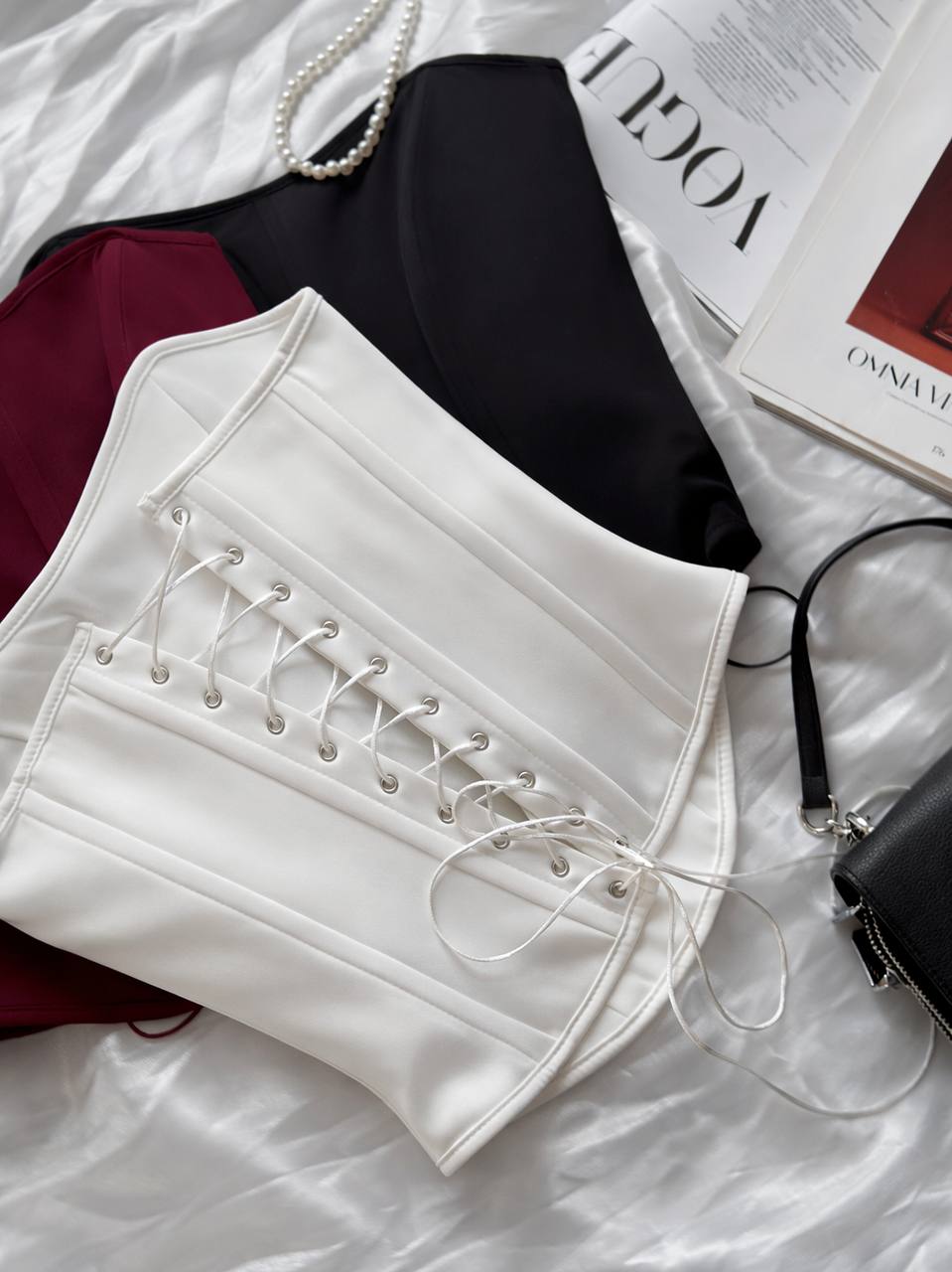 Корсет з подвійної тканини