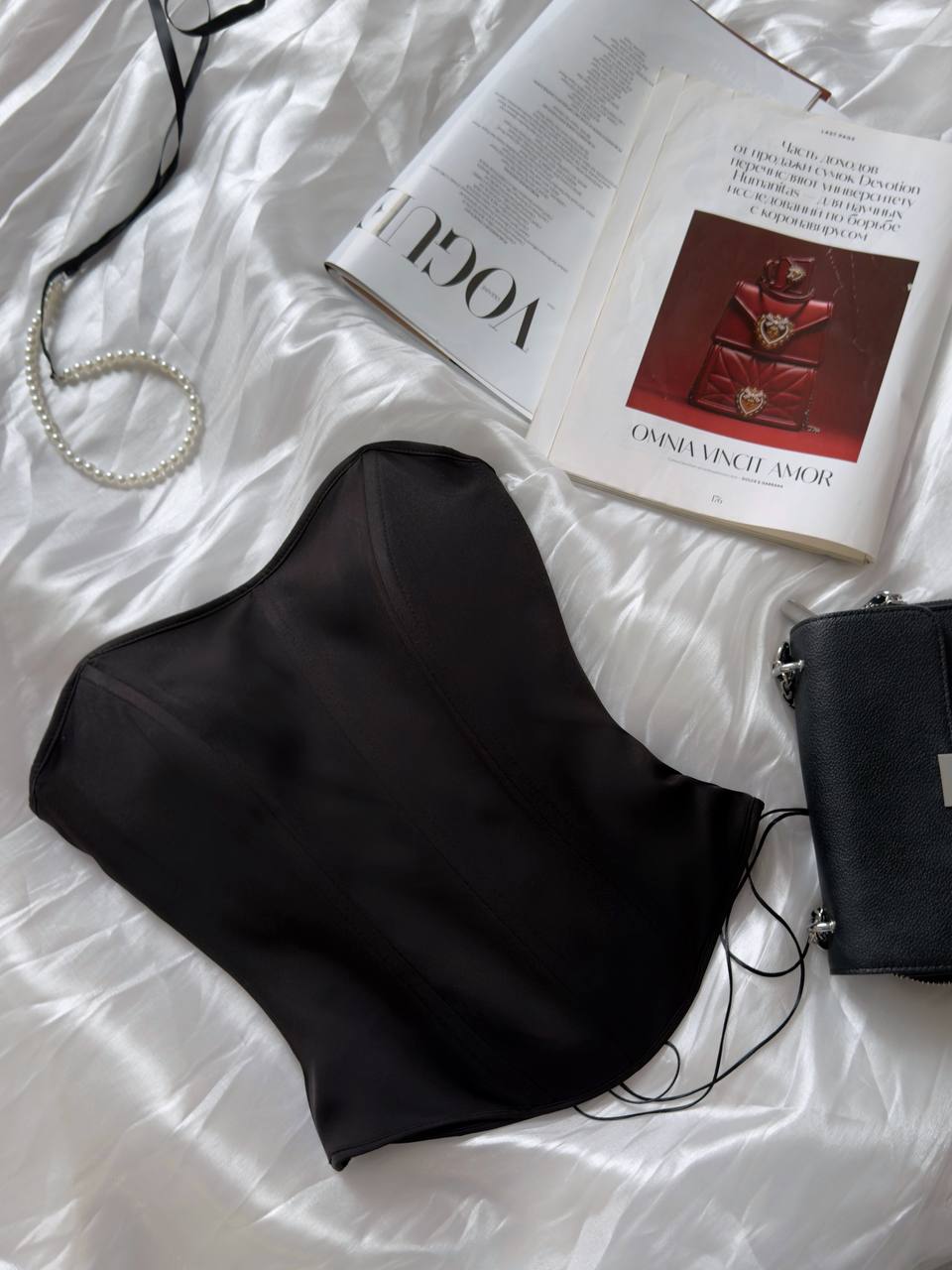 Корсет з подвійної тканини