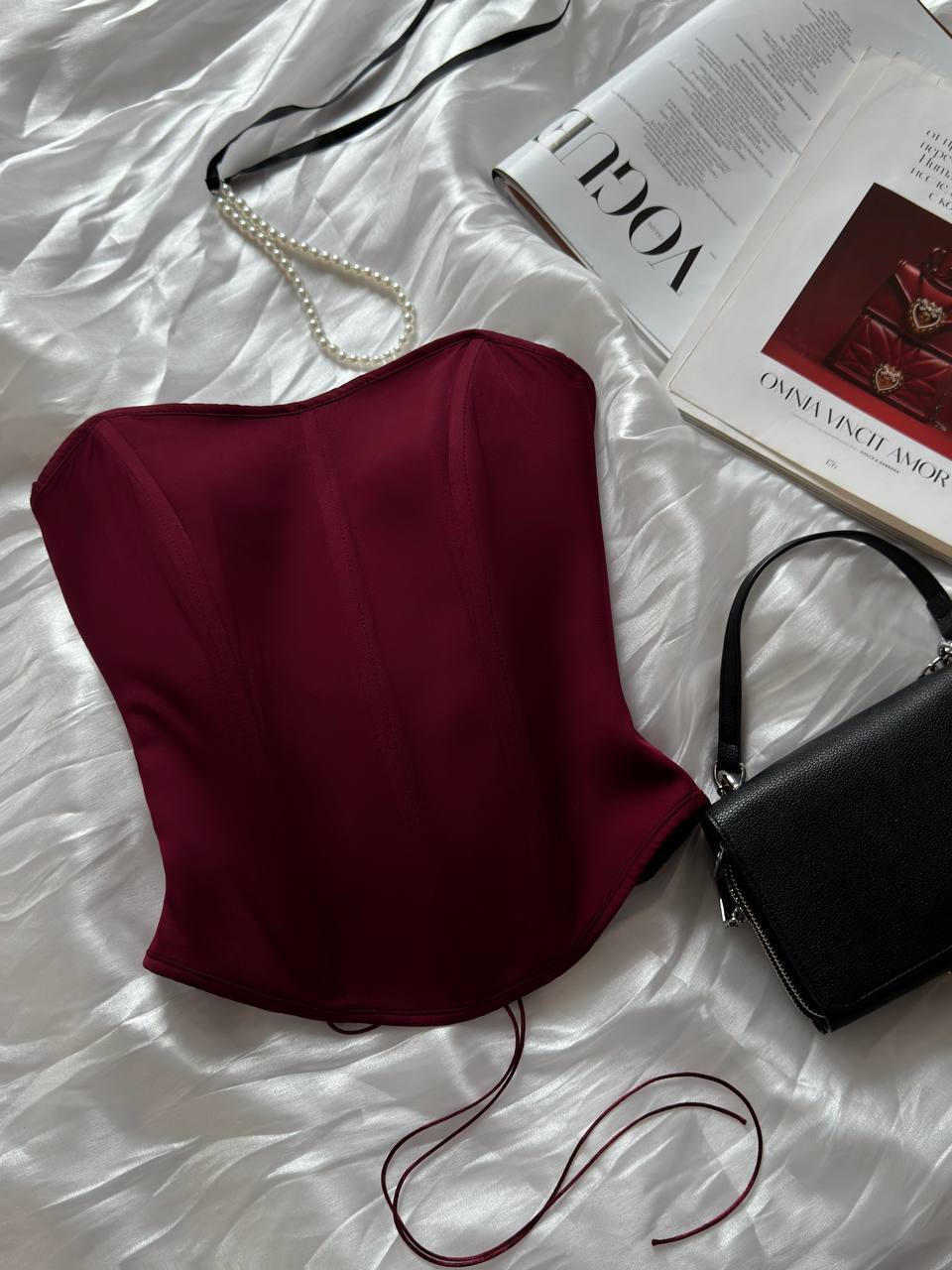 Корсет з подвійної тканини