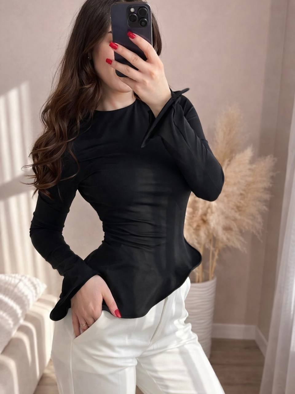 Лонгслів з хвилями