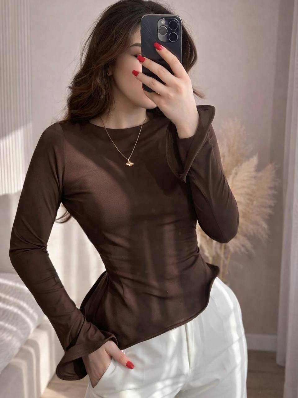 Лонгслів з хвилями