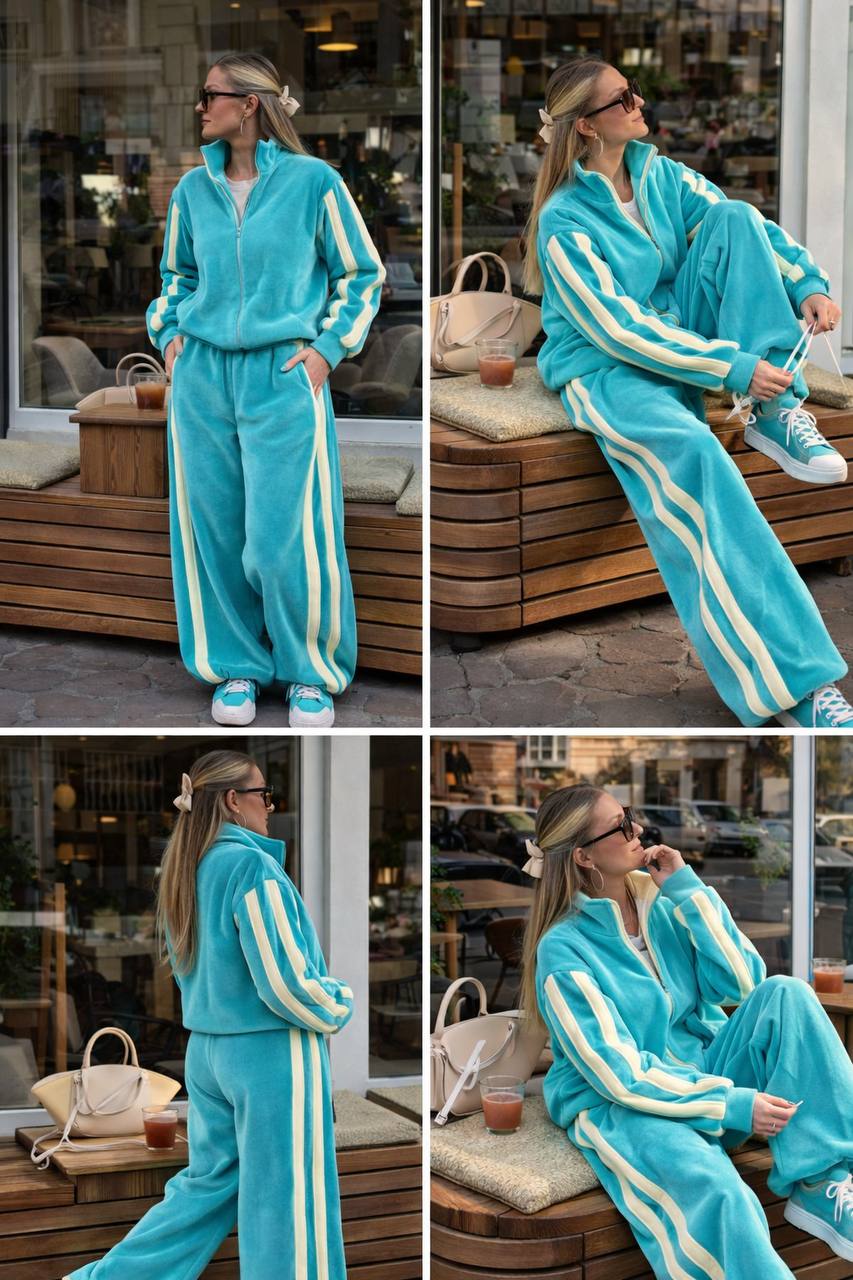 Костюм з велюру