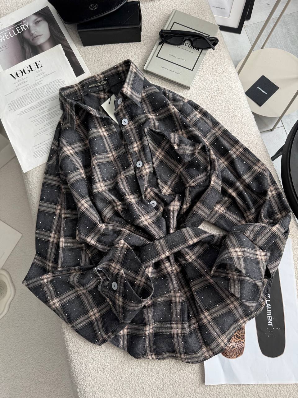 Сорочка зі стразами