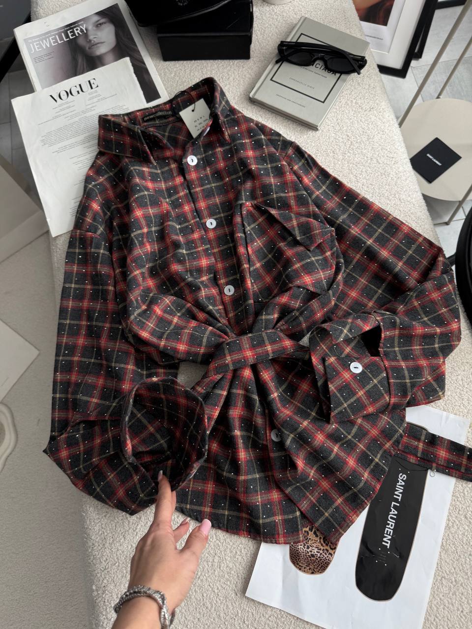 Сорочка зі стразами