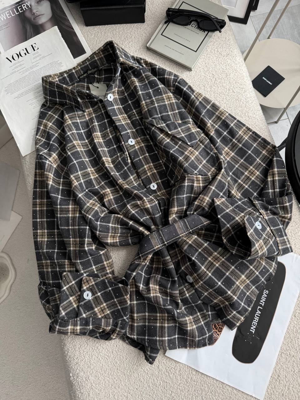 Сорочка зі стразами