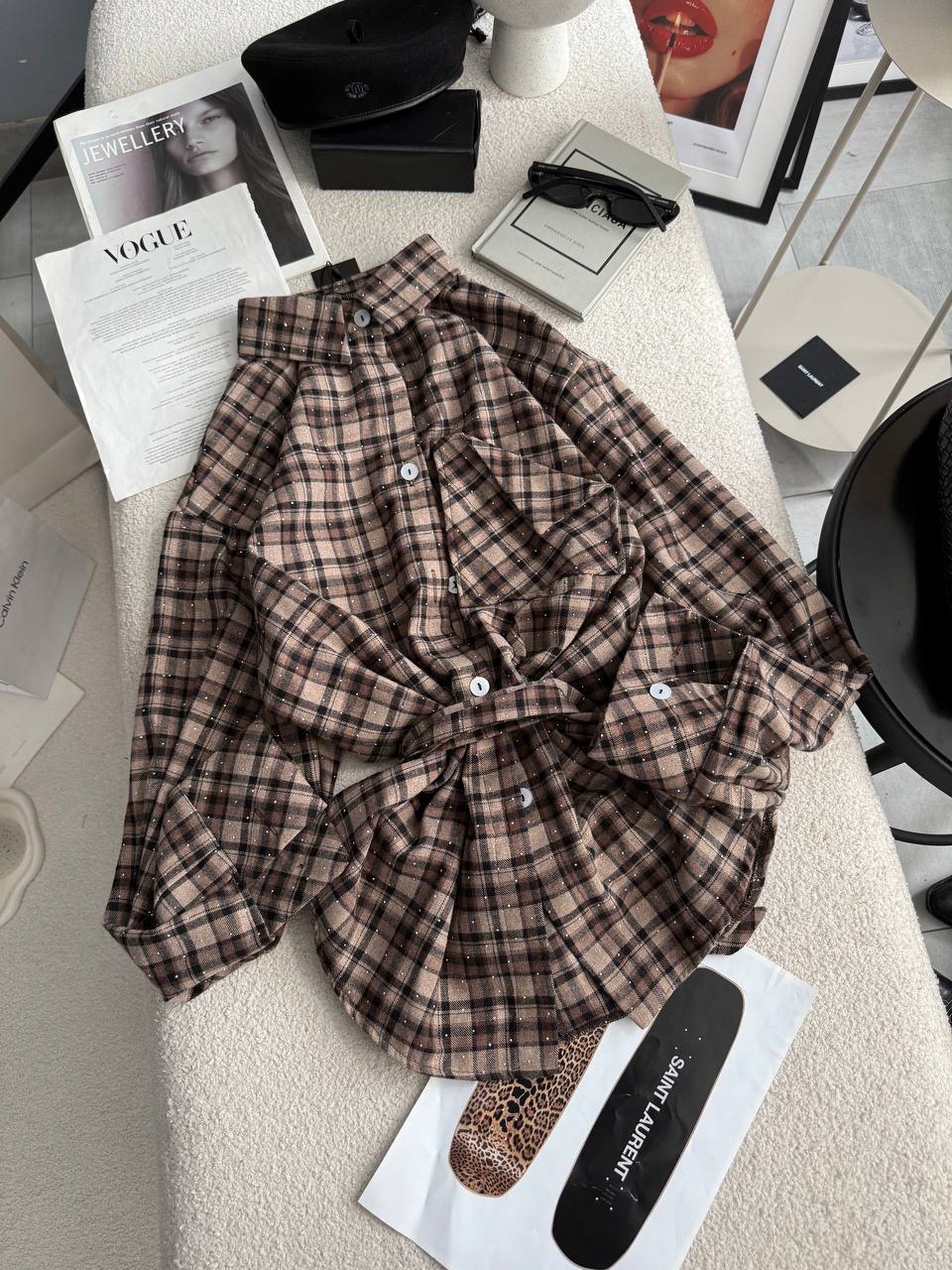 Сорочка зі стразами