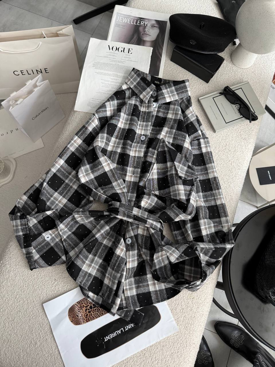 Сорочка зі стразами