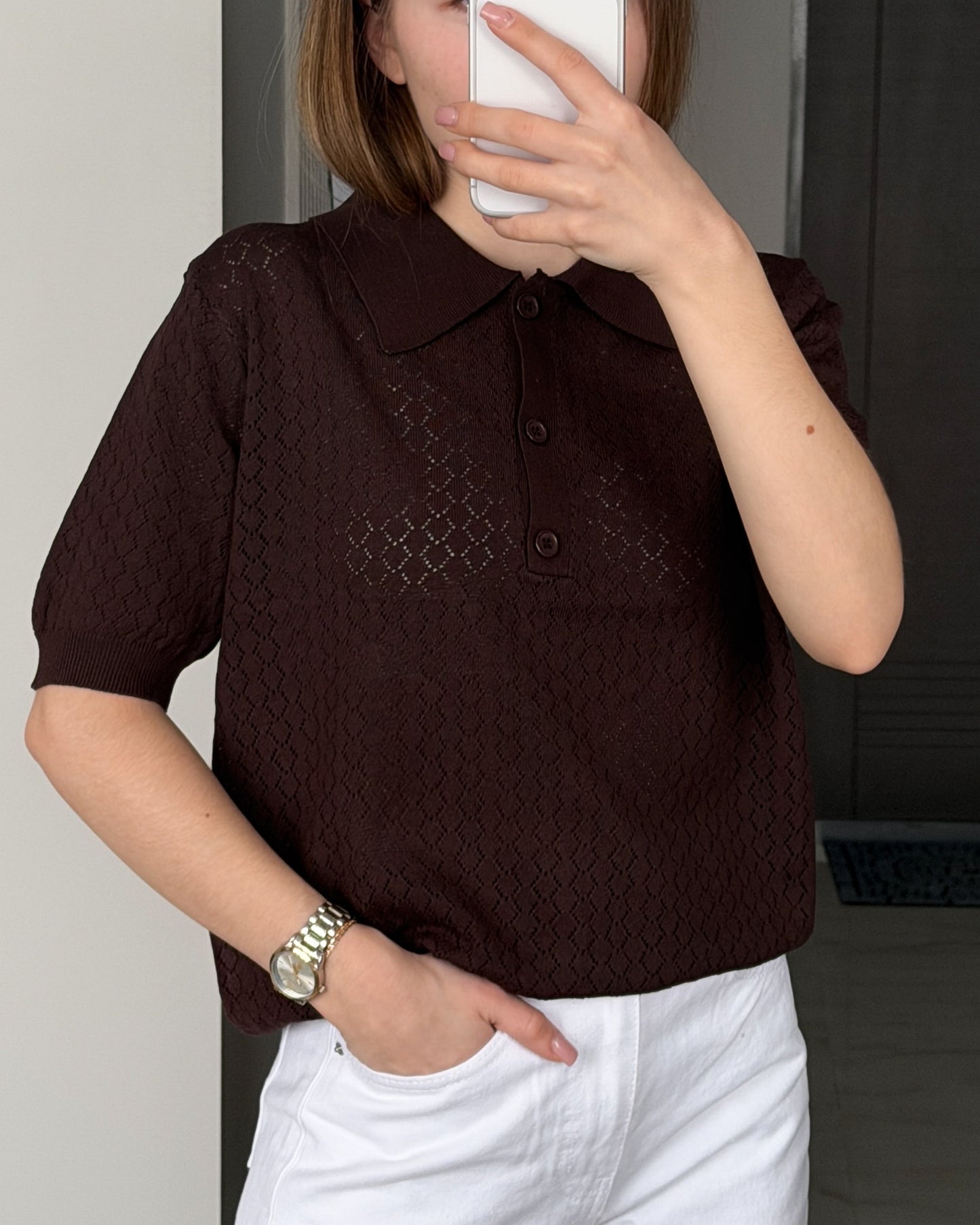 Футболка поло на ґудзиках