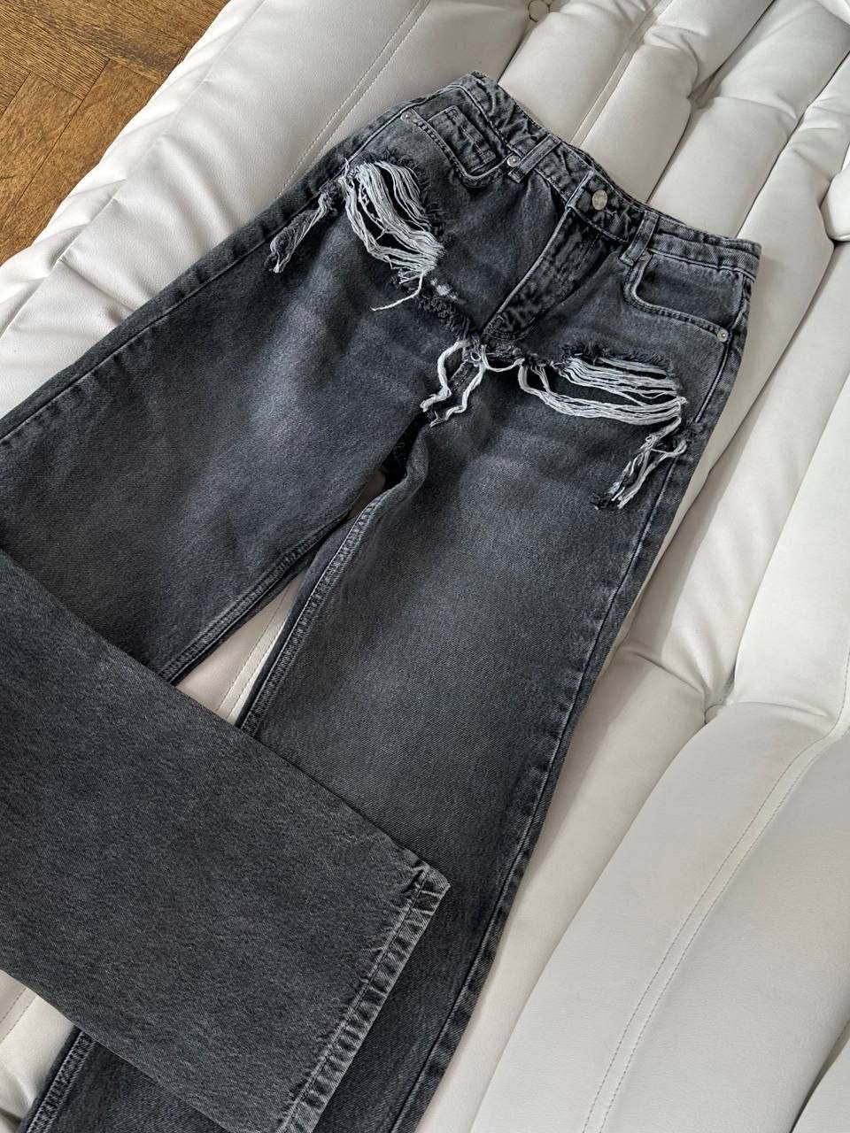 Джинси з рваностями | графіт