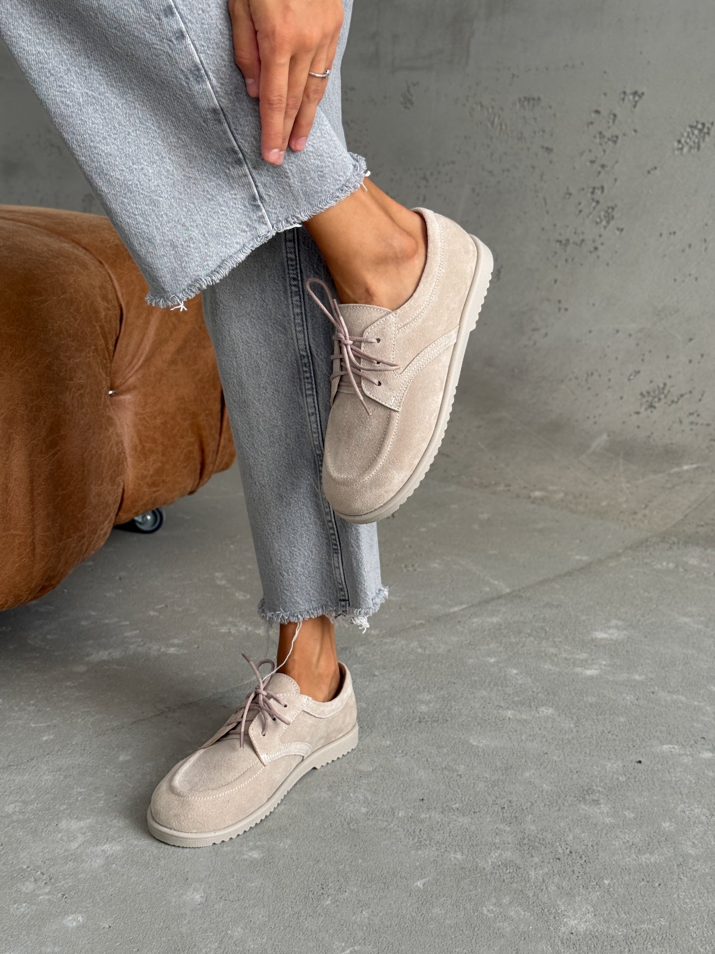 Мокасини NikArt barefoot, бежевий