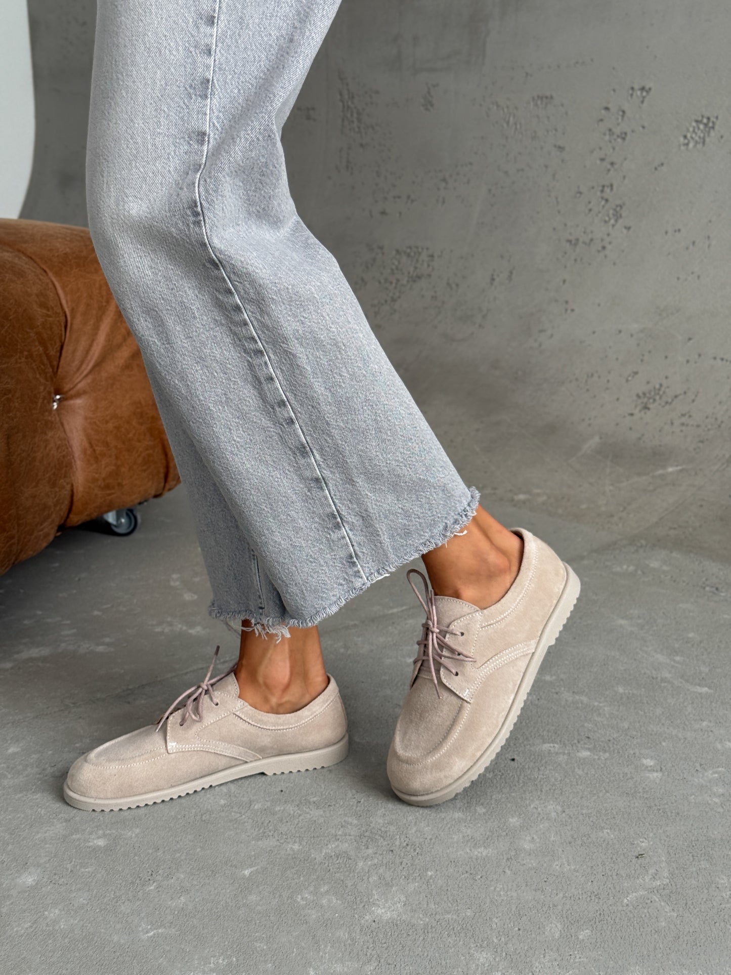 Мокасини NikArt barefoot, бежевий