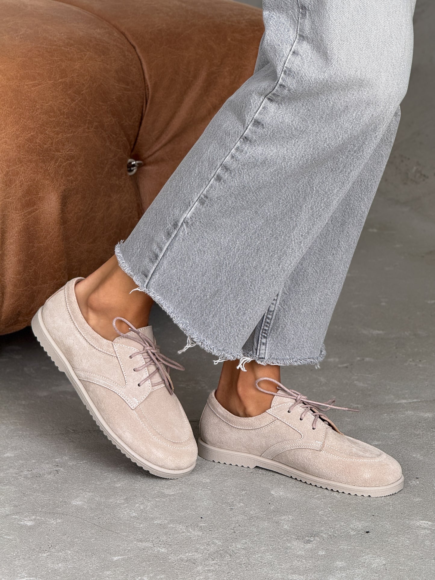 Мокасини NikArt barefoot, бежевий