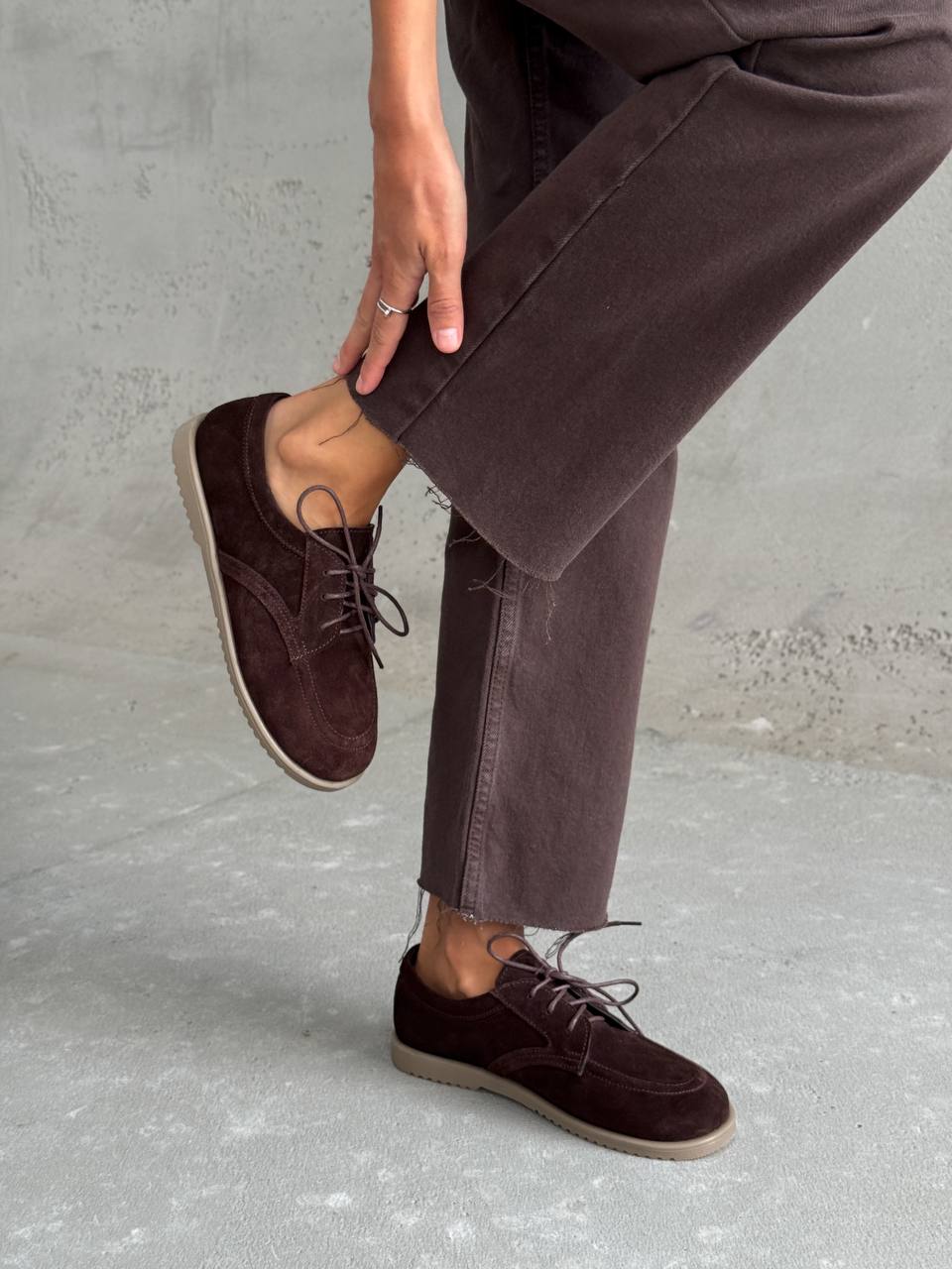 Мокасини NikArt barefoot, шоколад