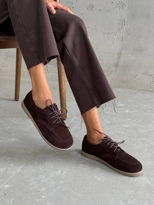 Мокасини NikArt barefoot, шоколад