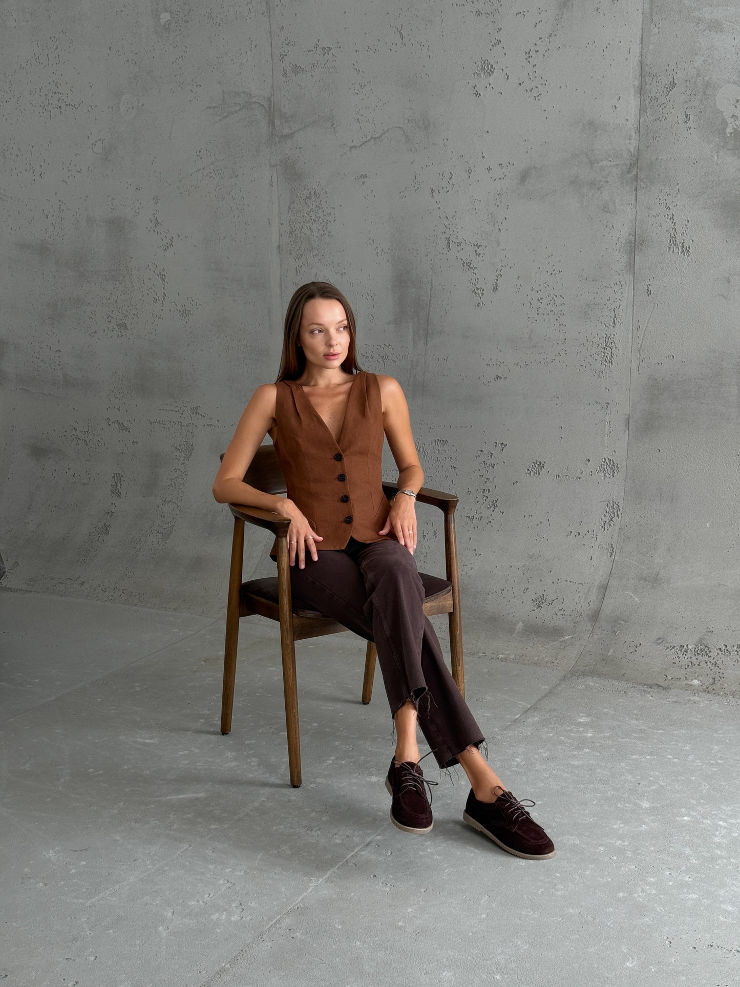 Мокасини NikArt barefoot, шоколад