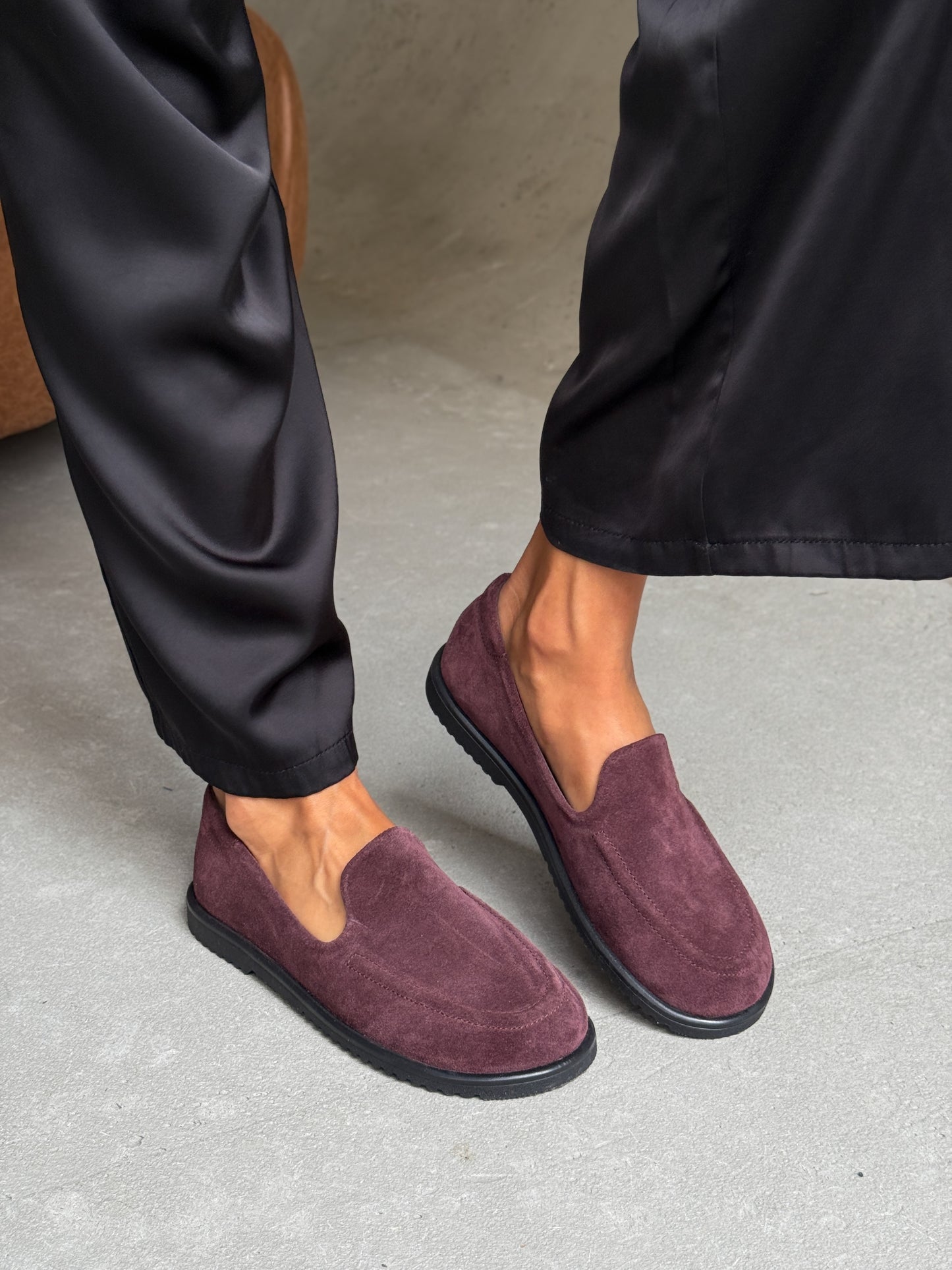 Анатомічні лофери barefoot  ™️ NikArt, бордовий