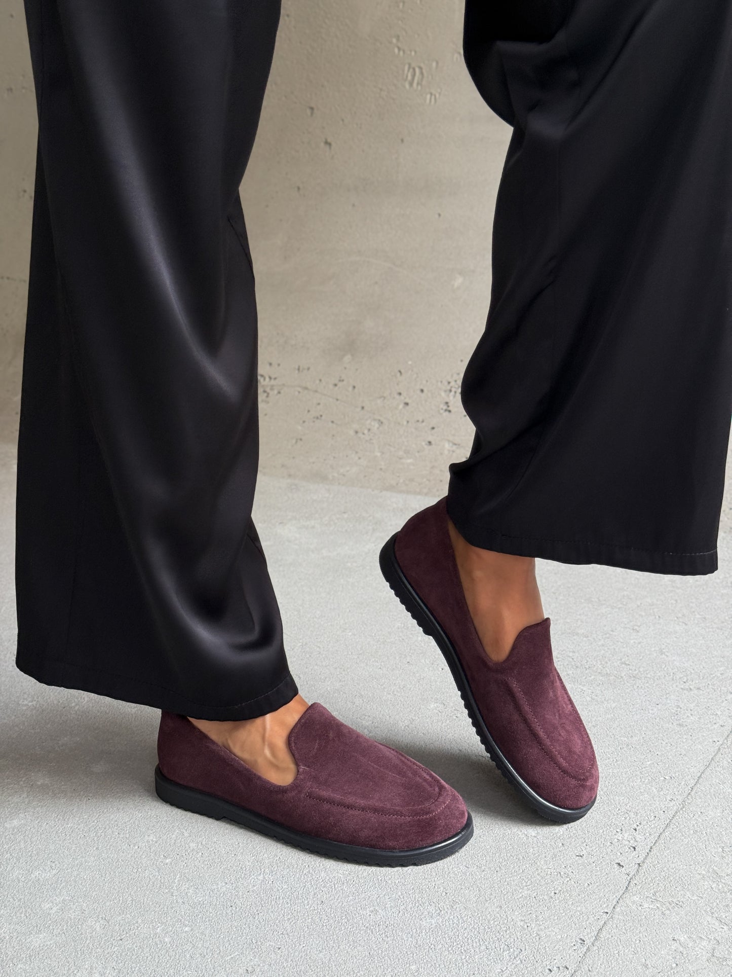 Анатомічні лофери barefoot  ™️ NikArt, бордовий