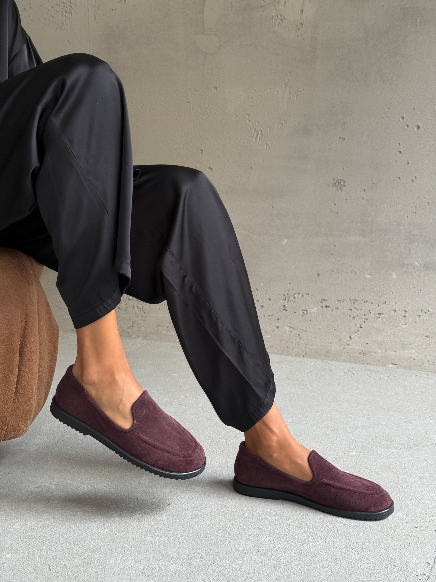 Анатомічні лофери barefoot  ™️ NikArt, бордовий