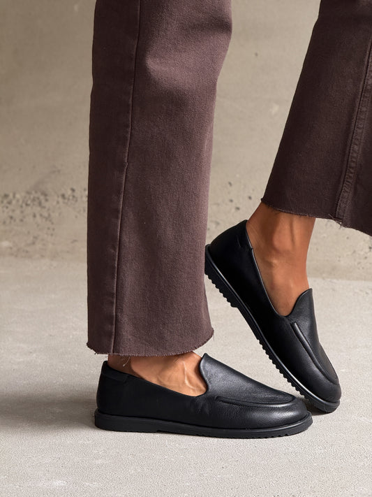 Анатомічні лофери barefoot  ™️ NikArt, чорний